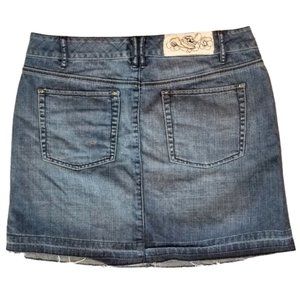 WHITE HOUSE BLACK MARKET Blanc Blue Jean Skirt - Women's Size 10